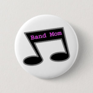 Band Mum Music Note 6 Cm Round Badge