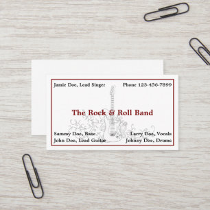 Band Musician Music Teacher Business Card