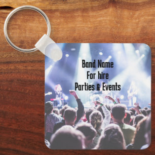Band Musician QR code Advertisement  Key Ring
