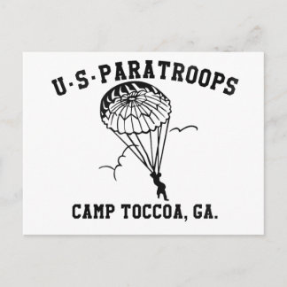 Band of Brothers Currahee US Paratrooper Toccoa Postcard