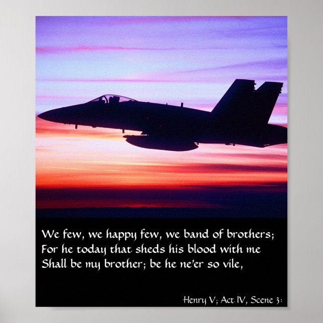 Band of Brothers - F-18 Poster (Front)