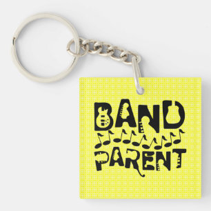 Band Parent Music Notes Key Ring
