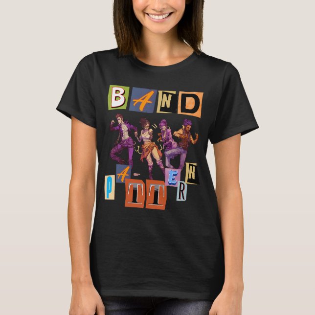 Band Pattern T-Shirt (Front)