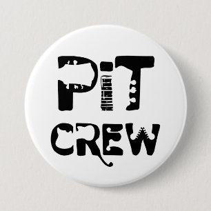 Band Pit Crew Musical Text 7.5 Cm Round Badge