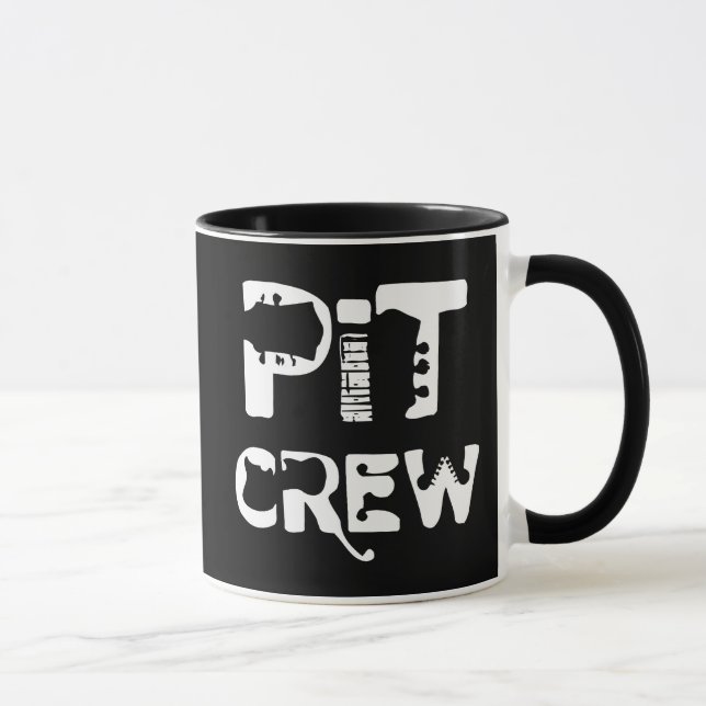 Band Pit Crew Musical Text Mug (Right)