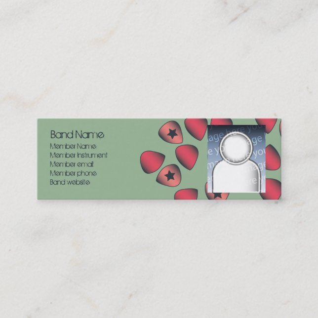 Band profile cards (Front)