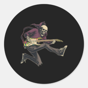 Band Rock And Roll Guitar s For Men Band Tee 14 Classic Round Sticker