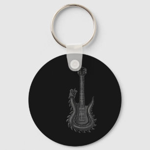 Band  Rock And Roll Guitar s For Men Band Tee 6 Key Ring