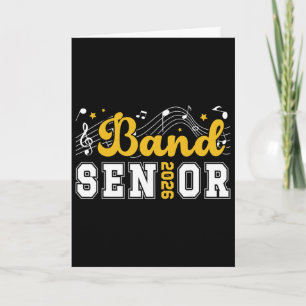 Band Senior 2026 Graduation Marching Band Senior 2 Card