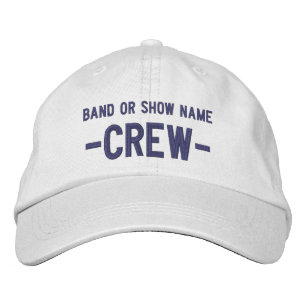 Band Show Event Name Personalized Media Crew Embroidered Hat