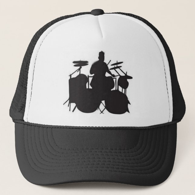 band silioutte trucker hat (Front)