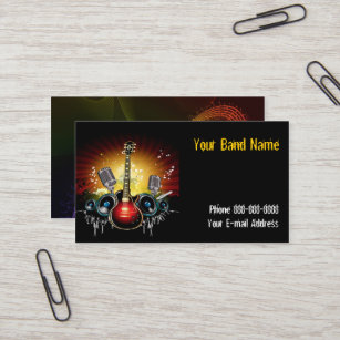 Band Singer Business Card