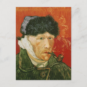 Bandaged Ear and Pipe, Vincent van Gogh Postcard