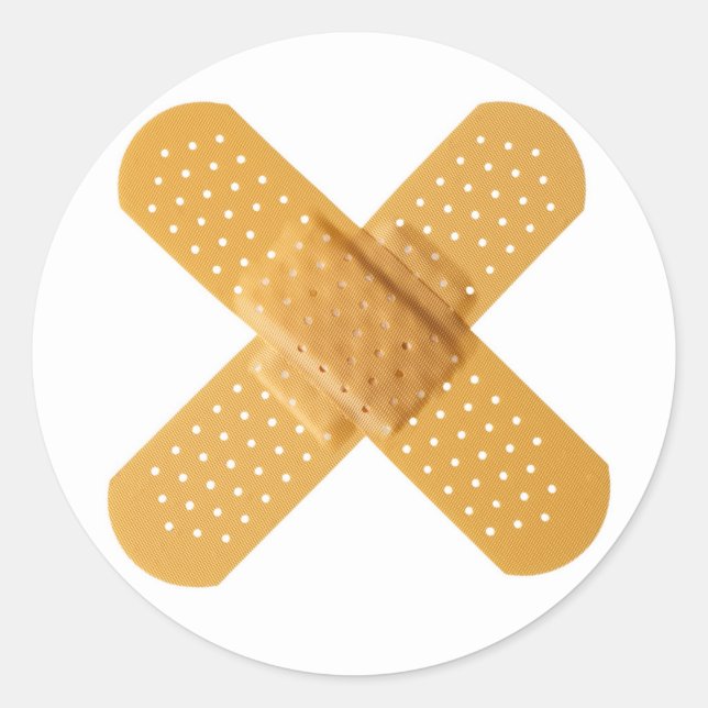 Bandages Classic Round Sticker (Front)