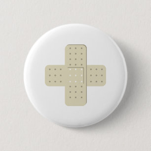 Bandaid Bandages 6 Cm Round Badge