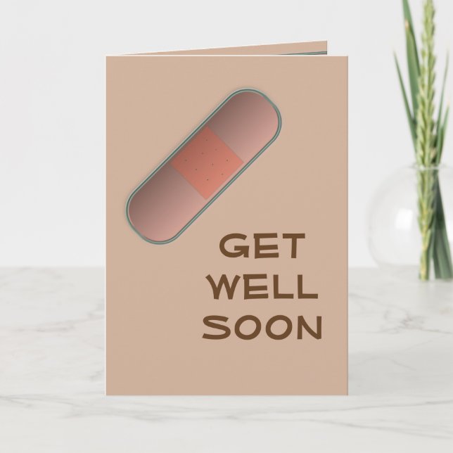 Bandaid Get Well Soon Card (Front)