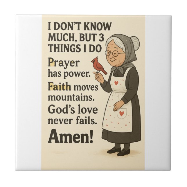 Bandana Ceramic Tile (Front)