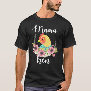 Bandana Mama Hen Chicken Mothers Day Mom Birthday  T-Shirt