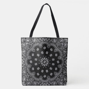 bandana paisley totebag black_A Tote Bag