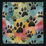 Bandanna for your Pet<br><div class="desc">Give your pet some love with a new bandanna,  with abstract paw prints</div>