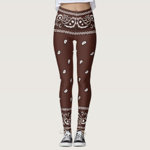 Bandanna Fudge Brown Leggings