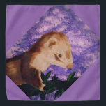 Bandanna funny ferret<br><div class="desc">A purple Bandanna with the image of a ferret.</div>