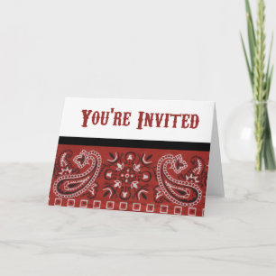 Bandanna invitation
