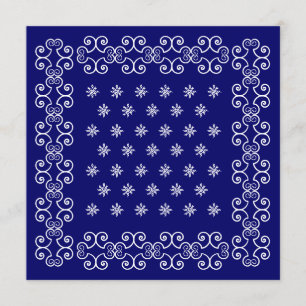 Bandanna Invitations Invites to Western Theme Part