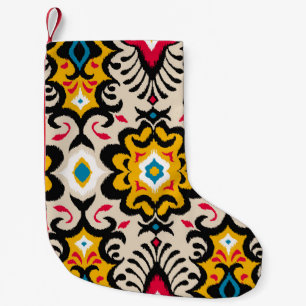 Bandanna Paisley: Vintage Silk Scarf Print Small Christmas Stocking