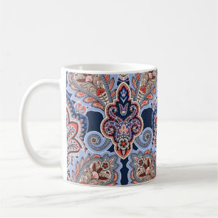 Bandanna pattern with paisley elements. Vintage ha Coffee Mug