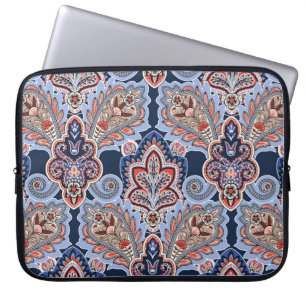 Bandanna pattern with paisley elements. Vintage ha Laptop Sleeve