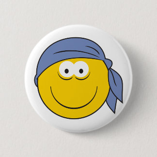 Bandanna Pirate Face 6 Cm Round Badge