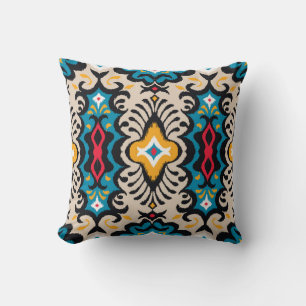 Bandanna Print. seamless pattern with paisley orna Cushion