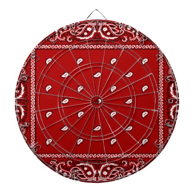 Bandanna Red Dartboard (Front)