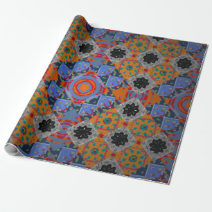 Bandanna shawl, tablecloth fabric design, silk nec wrapping paper