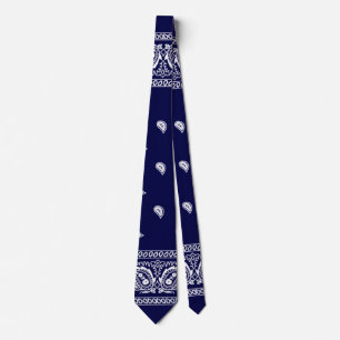 Bandanna True Blue Neck Tie