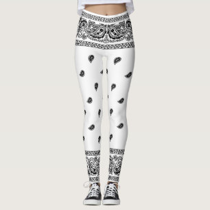 Bandanna White Leggings