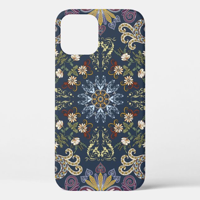 Bandanna with colourful paisley seamless pattern Case-Mate iPhone case (Back)