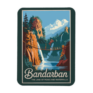 Bandarban Bangladesh Travel Art Vintage Magnet