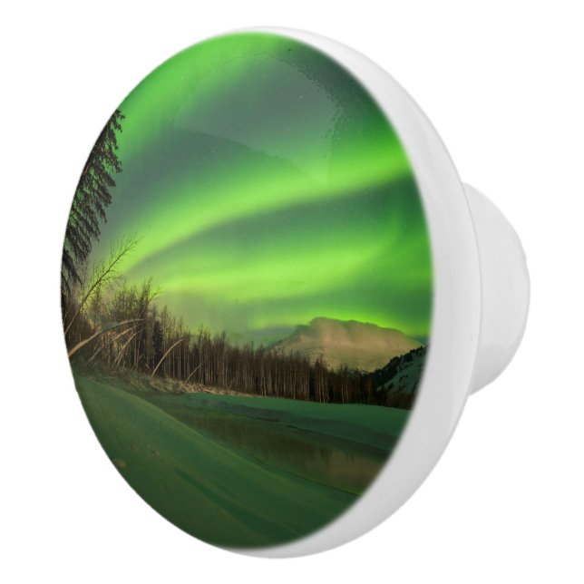 Banded Aurora Ceramic Knob (Right)