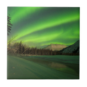 Banded Aurora Ceramic Tile