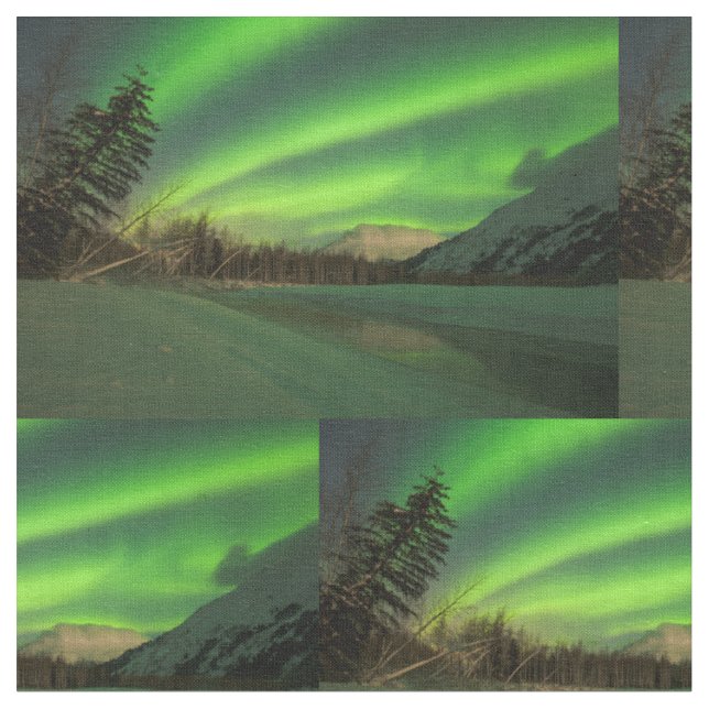 Banded Aurora Fabric (Close Up)