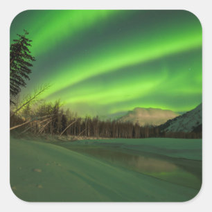 Banded Aurora Square Sticker