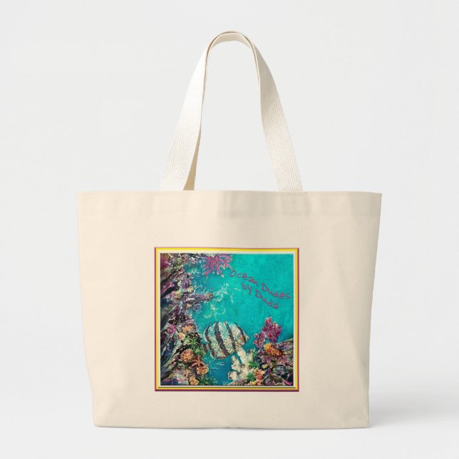 Banded Butterflyfish Beach Bags (Front)