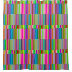 Banded Stripes Shower Curtain