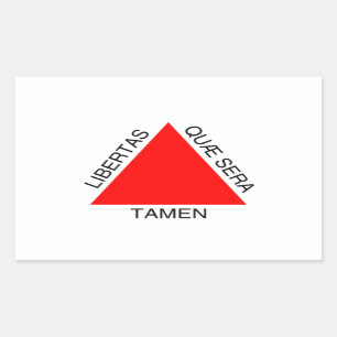Bandeira de Minas Gerais, Brasil Rectangular Sticker