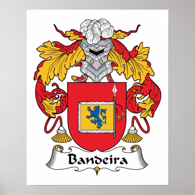 Bandeira Family Crest Poster (Front)