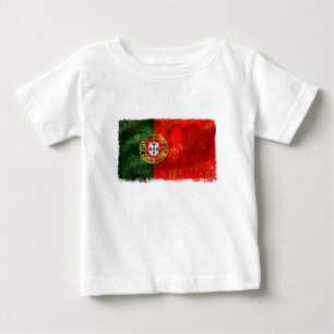 Bandeira Portuguesa - Estilo retro Baby T-Shirt