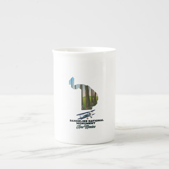 bandelier national monument bone china mug (Front)