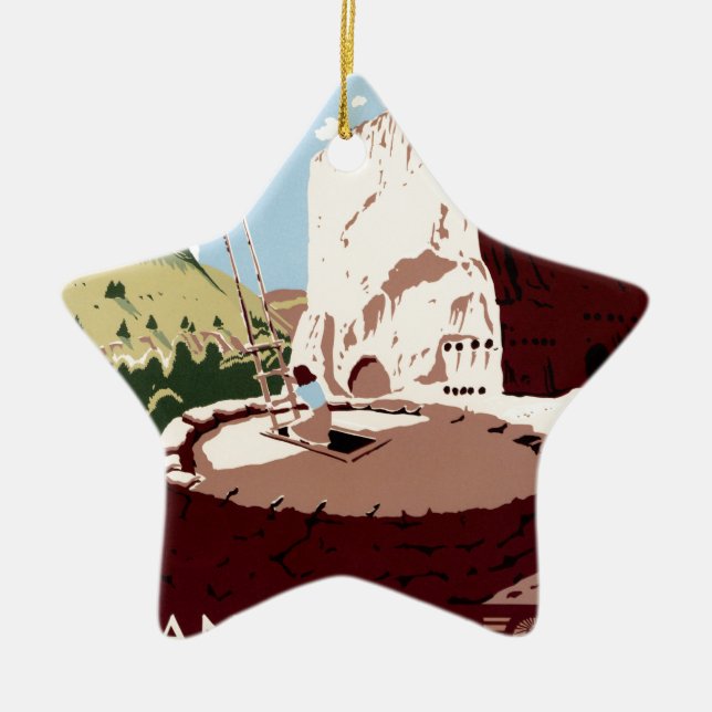 Bandelier National Monument Ceramic Ornament (Front)
